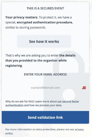 Example screenshot of the Sportograf webpage